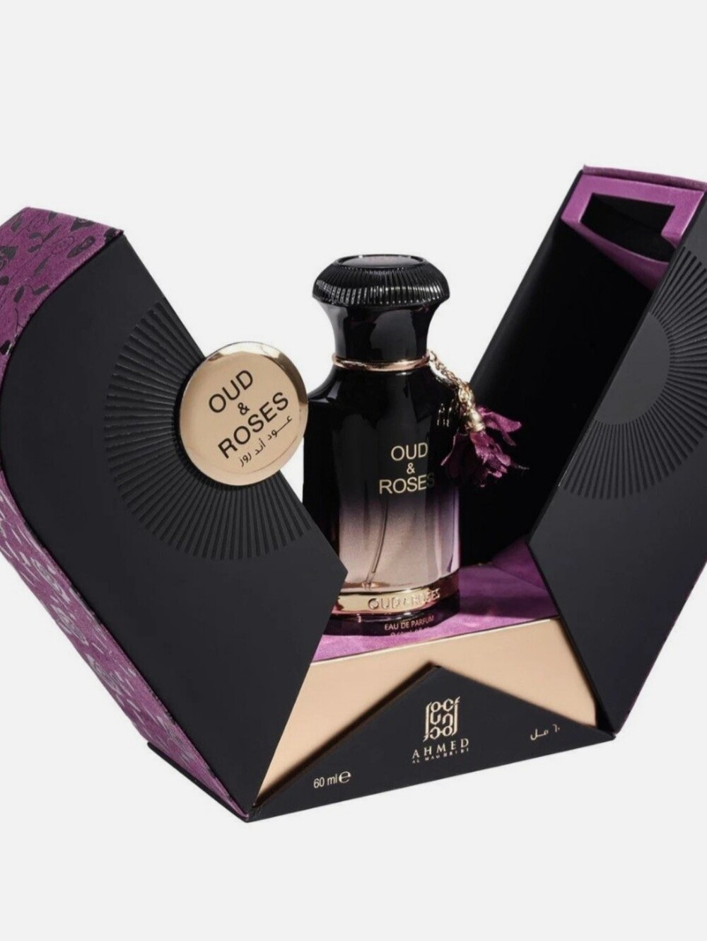 Oud & Roses By Ahmed Al Maghribi EDP Eau De Parfum For Men & Women - 60 ML